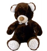 KinderPlay Plyšový medveď sediaci Tmavo hnedý 130 cm