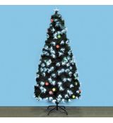 Umelý vianočný stromček s optickými vláknami a EVA guľami, 180 cm KIX 4/180