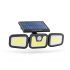 Solárny reflektor s pohybovým senzorom, otáčateľný - 3 COB LED